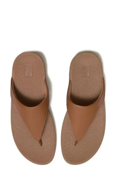 Fitflop Flowrise Toe Post Sandal In Brown