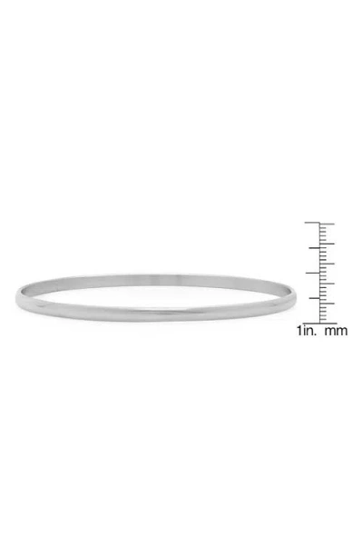 Steeltime Slim Bangle In Metallic