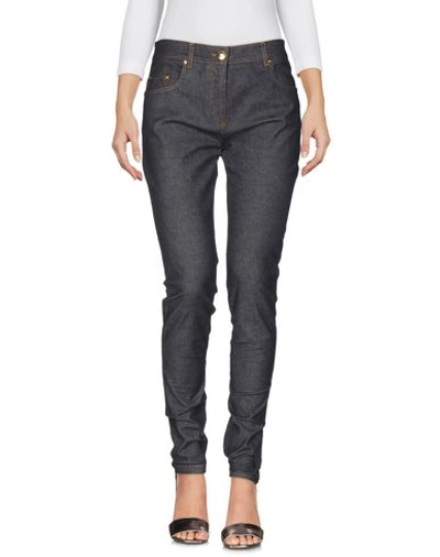 Boutique Moschino Denim Pants In Lead