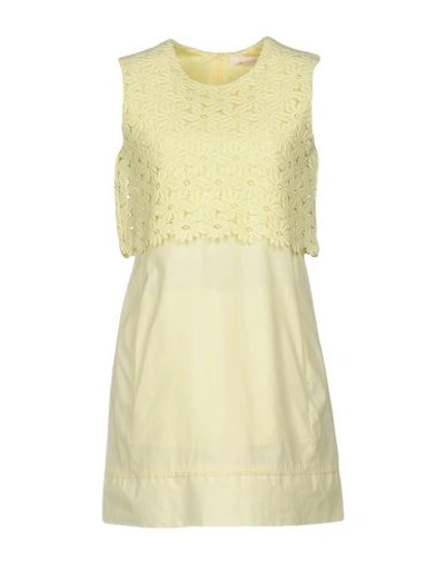 See By Chloé Short Dresses In Yellow