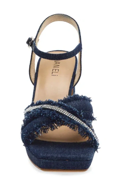 Vaneli Marie Platform Sandal In Blue