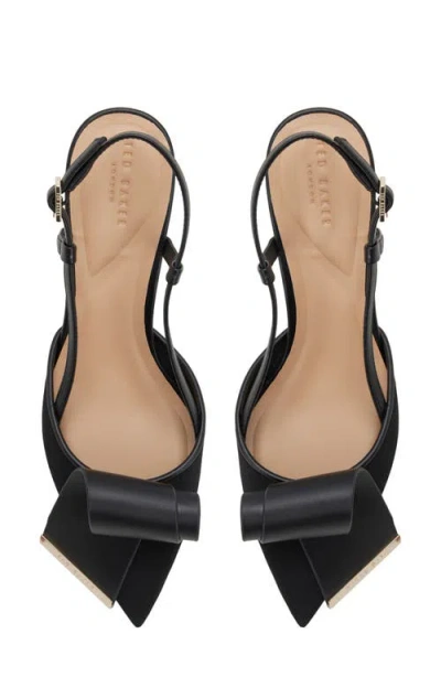 Ted Baker Romy Pointed Toe Slingback Pump In Black