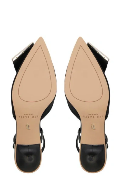 Ted Baker Romy Pointed Toe Slingback Pump In Black