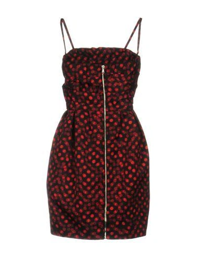 Shop Mcq By Alexander Mcqueen Short Dresses In Red