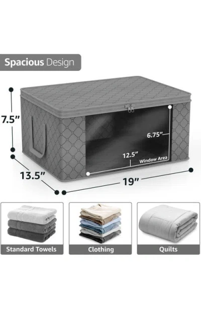Sorbus 8-pack Medium Foldable Storage Bins In Gray