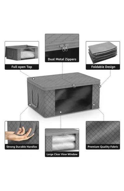 Sorbus 8-pack Medium Foldable Storage Bins In Gray
