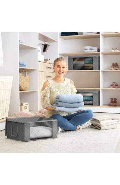 Sorbus 8-pack Medium Foldable Storage Bins In Gray