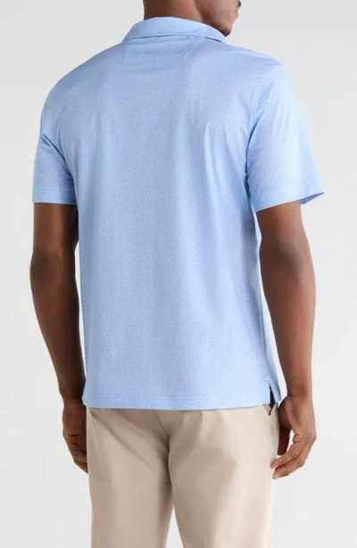 Bugatchi Short Sleeve Knit Polo In Blue