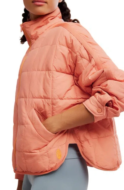 Free People Fp Movement Pippa Packable Puffer Jacket In Pink