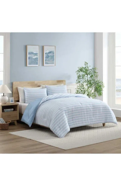 Nautica Chambray Waves Microfiber Comforter Set