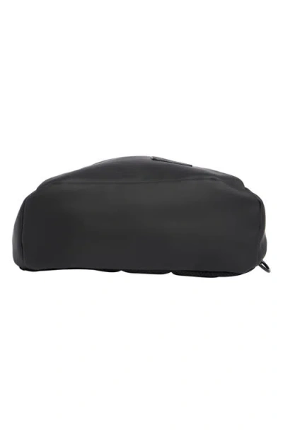 Duchamp Rubberized Sling Bag In Black