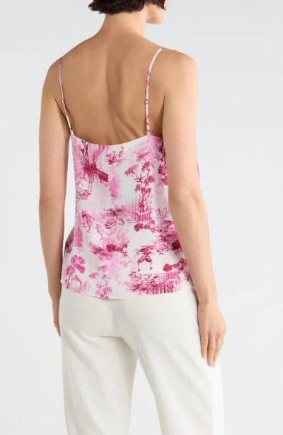 L'agence Jane Spaghetti Strap Silk Top