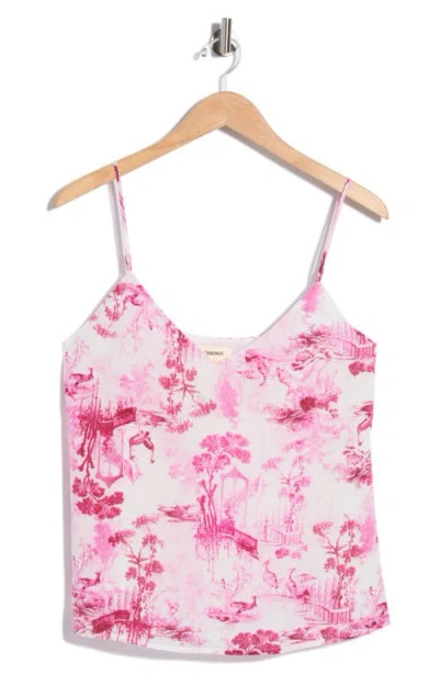 L'agence Jane Spaghetti Strap Silk Top