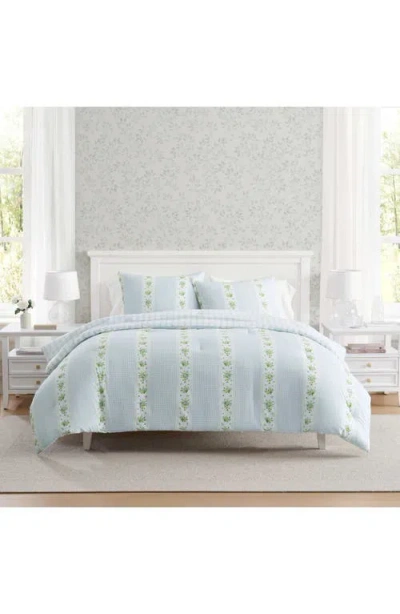 Martha Stewart Annabelle Stripe Cotton Comforter Set