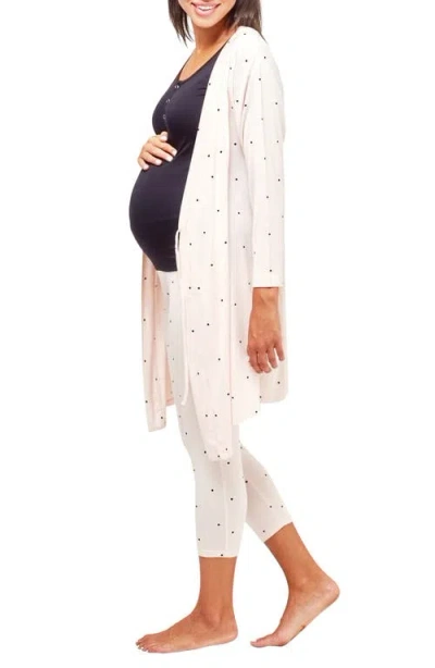 Nom Maternity Second Skin Maternity Robe In White