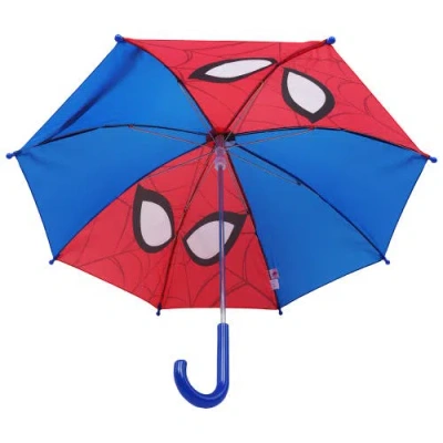 Marvel Spider-man Face Kids Umbrella In Multi