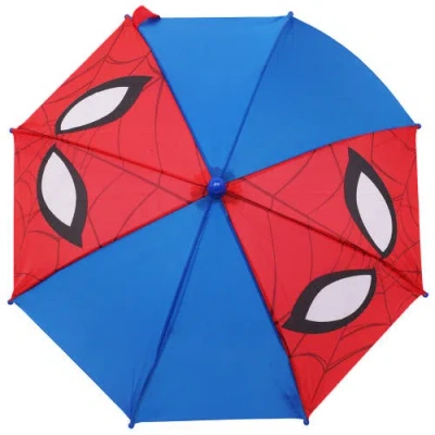 Marvel Spider-man Face Kids Umbrella In Multi