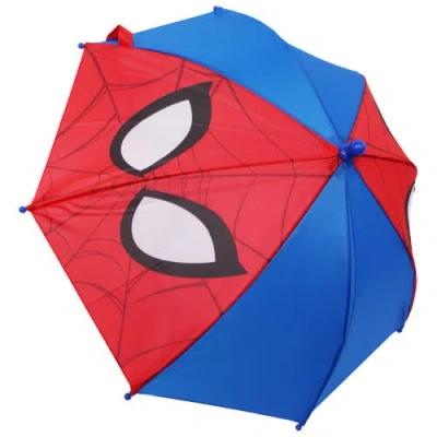 Marvel Spider-man Face Kids Umbrella In Multi