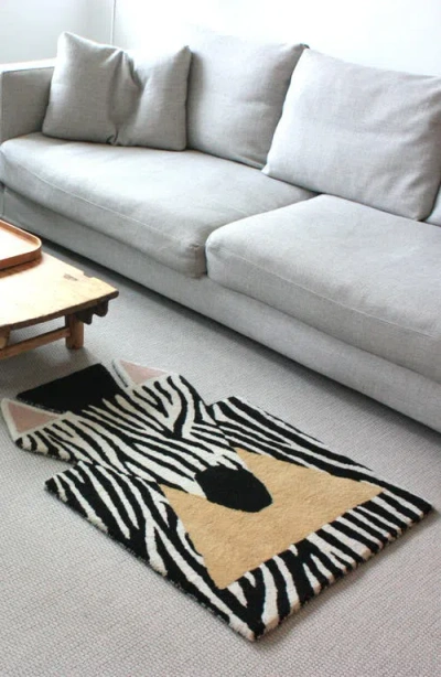 Eo Play Wool Zebra Rug In Multi