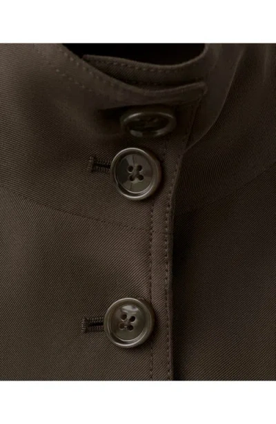 Mango Oversize Jacket In Brown