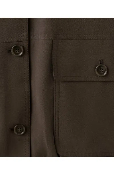 Mango Oversize Jacket In Brown