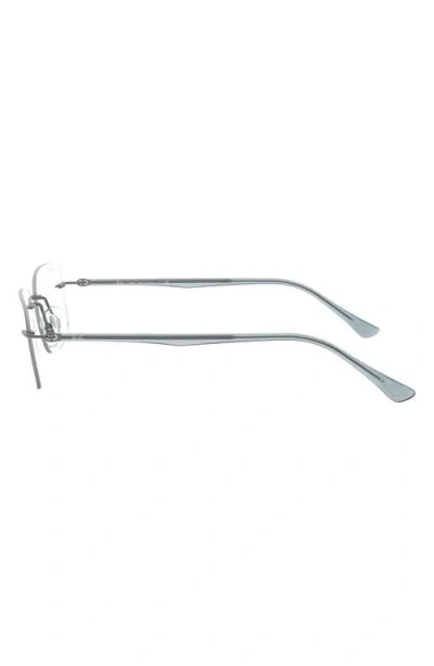 Ray Ban Ray-ban 52mm Rectangular Optical Glasses In Gold