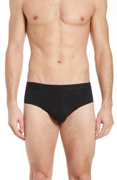 Hanro Cotton Essentials Cotton Brief In Black