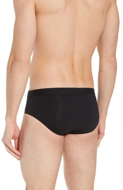 Hanro Cotton Essentials Cotton Brief In Black