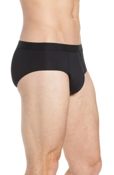 Hanro Cotton Essentials Cotton Brief In Black