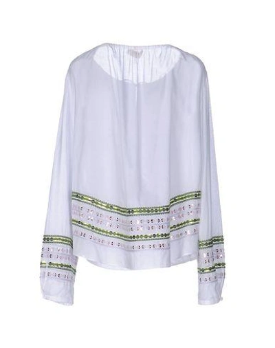Shop Tory Burch Blouses In White