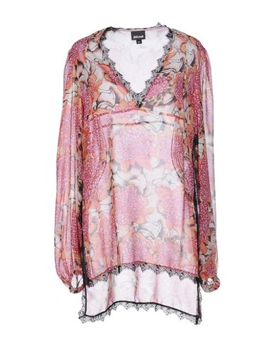 Just Cavalli Floral Shirts & Blouses In Orange