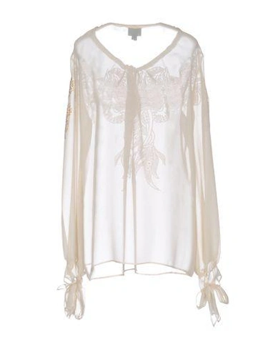 Shop Just Cavalli Blouse In Ivory