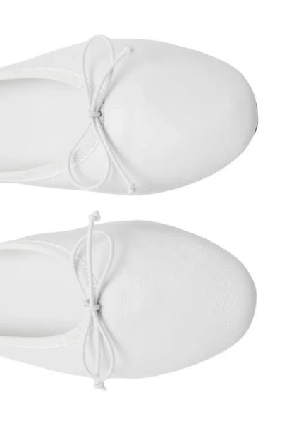 Mango Ballet Flat In White
