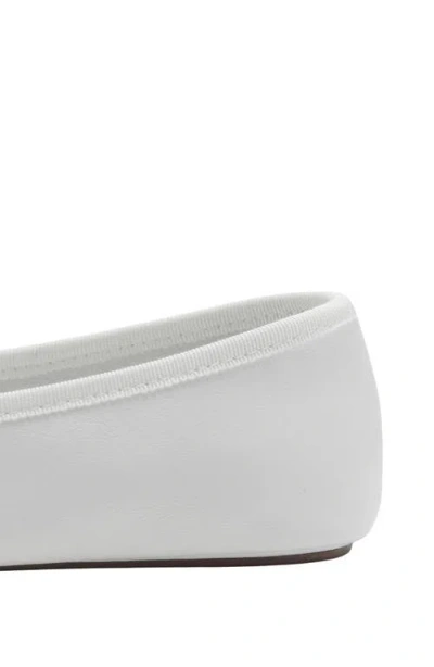 Mango Ballet Flat In White
