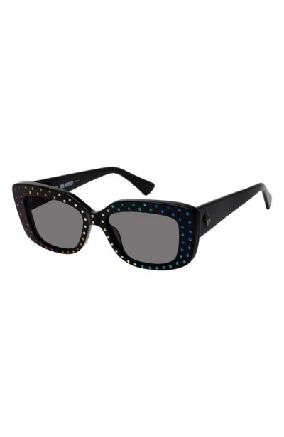 Kurt Geiger London 52mm Rectangular Sunglasses In Black