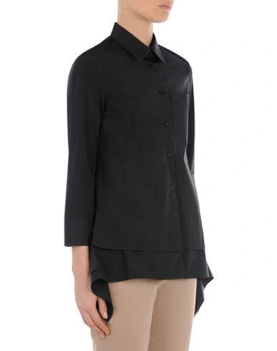 Jil Sander Solid Color Shirts & Blouses In Black
