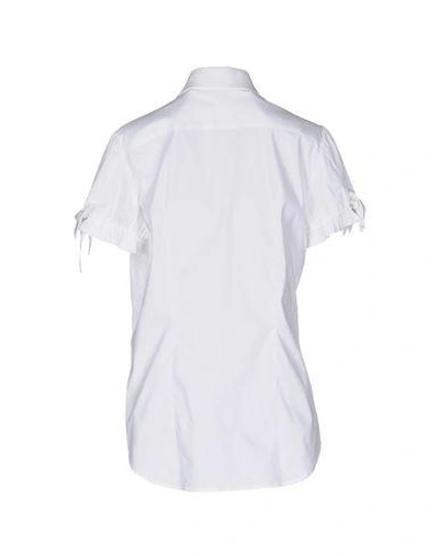 Shop Red Valentino Solid Color Shirts & Blouses In White