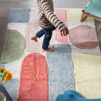 Lorena Canals Woolable Rug Abstract In Multi