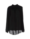 Michael Michael Kors Silk Shirts & Blouses In Black