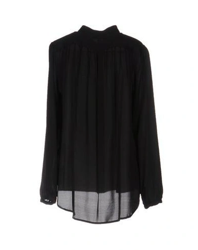 Shop Michael Michael Kors Silk Shirts & Blouses In Black