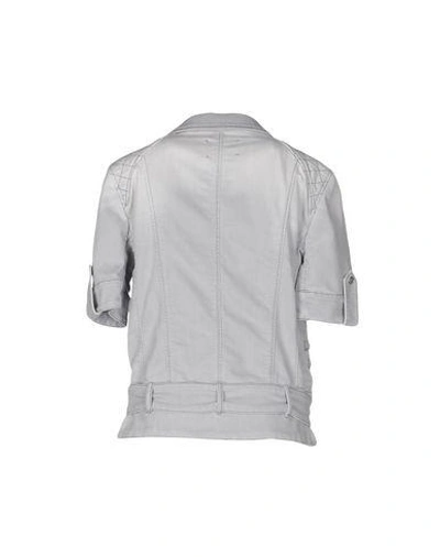 Shop Pierre Balmain Denim Jacket In Grey