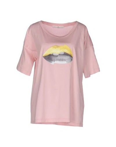 Shop Golden Goose T-shirt In Pink