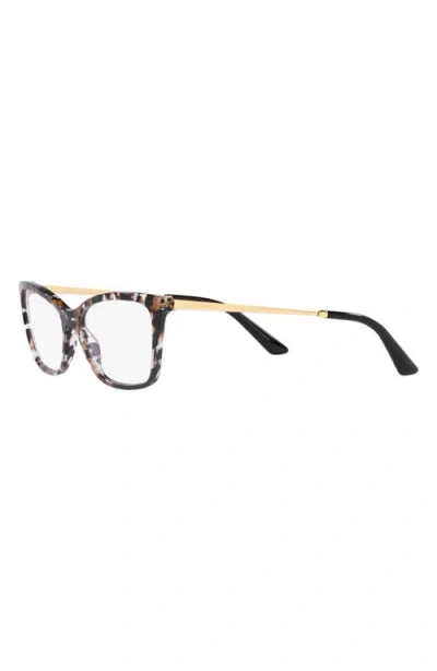 Dolce & Gabbana Dolce&gabbana 54mm Rectangular Optical Glasses In Multi