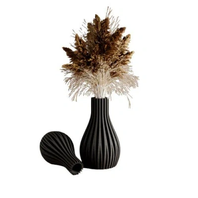 Modernized Pottery Willow Vase In Multi