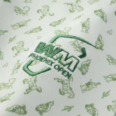 Breezy Golf White Wm Phoenix Open Caddy Creatures Polo In White