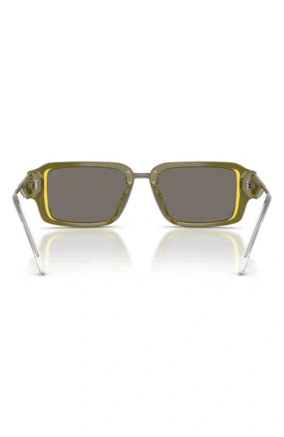 Diesel ® 52mm Rectangular Sunglasses In Gray