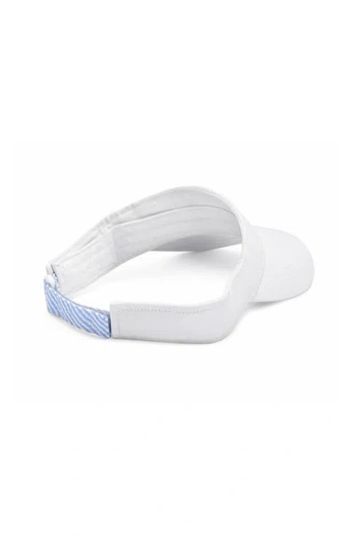 Bits & Bows Tennis Rackets Visor In White