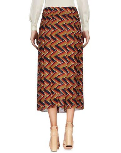 Shop Gucci 3/4 Length Skirt In レッド