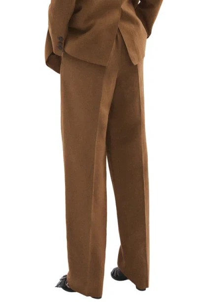 Mango Drawstring Straight Leg Pants In Multi