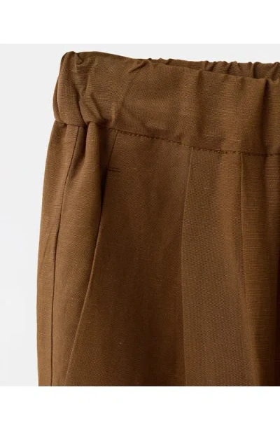 Mango Drawstring Straight Leg Pants In Multi